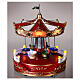 Giostra natale tazze movimento luci led 30x20x20 cm s2