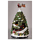 Weihnachtsbaum mit kleinem Zug und LEDs, 40x20x20 cm s2