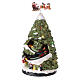 Weihnachtsbaum mit kleinem Zug und LEDs, 40x20x20 cm s3