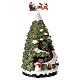 Weihnachtsbaum mit kleinem Zug und LEDs, 40x20x20 cm s4