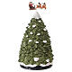 Weihnachtsbaum mit kleinem Zug und LEDs, 40x20x20 cm s5
