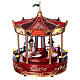 Christmas carousel with animals movement LED lights 30x20x20 cm s1