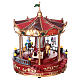 Christmas carousel with animals movement LED lights 30x20x20 cm s4