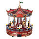 Christmas carousel with animals movement LED lights 30x20x20 cm s5