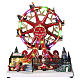 Red Christmas big wheel with LED lights 30x15x30 cm s1