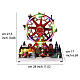 Red Christmas big wheel with LED lights 30x15x30 cm s3