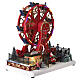 Christmas ferris wheel red LED lights 30x15x30 cm s4