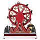 Christmas ferris wheel red LED lights 30x15x30 cm s6