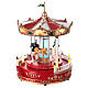 Giostra natale movimento luci led 30x20x20 cm s3