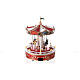 Giostra natale movimento luci led 30x20x20 cm s5