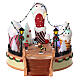 Giostra gelato pattinatori movimento luci led 20x25x25 cm s1