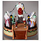 Giostra gelato pattinatori movimento luci led 20x25x25 cm s2