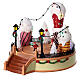 Giostra gelato pattinatori movimento luci led 20x25x25 cm s3