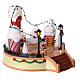 Giostra gelato pattinatori movimento luci led 20x25x25 cm s4