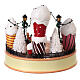 Giostra gelato pattinatori movimento luci led 20x25x25 cm s5