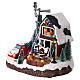 Villaggio natale fattoria mulino a vento luci led 25x30x20 cm  s3