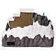 Villaggio Natale neve pattinatori movimento luci led 20x30x20 cm s5
