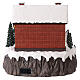 Christmas village set with snow and train in motion, LED lights, 30x30x25 cm s5