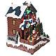 LED Christmas village lodge Santa Claus 25x25x15 cm s4