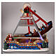 Giostra natalizia nave movimento luci led 30x30x20 cm s2