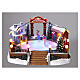 Scenografia bożonarodzeniowa ruchoma, lodowisko, oświetlenie led, 20x20x15 cm s3