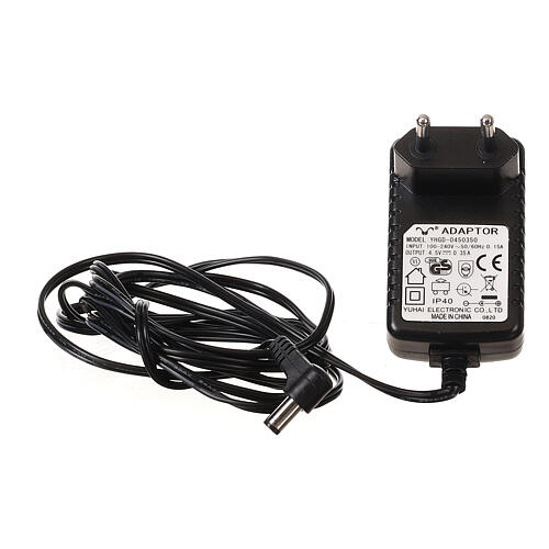 Scena Natale neve pattinatori movimento luci led 25x40x25 cm  6