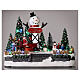 Scenografia natalizia festival Pupazzo di neve luci led 20x30x20 cm s2