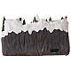 Villaggio Natale neve treno pattinatori movimento luci led 25x40x25 cm s5