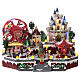 Christmas miniature set, amusement park, motion and LED lights, 45x50x40 cm s1