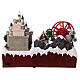 Christmas miniature set, amusement park, motion and LED lights, 45x50x40 cm s5
