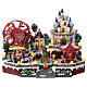 LED Christmas village snow amusement park animated lights 45x50x40 cm s1