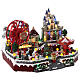 LED Christmas village snow amusement park animated lights 45x50x40 cm s4