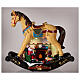 Villaggio Natale cavallo dondolo luci led 45x15x50 cm s2
