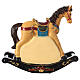 Christmas village rocking horse with LED lights 45x15x50 cm s5