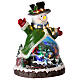 Animated Snowman music LED 2 functions 40x29x28 cm electric s4