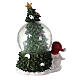 Carillon Christmas tree and snowman antique silver 20x15x15 cm s3