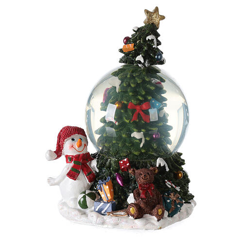 Carrilhão de Natal árvore e boneco de neve 20x15x13,5 cm 1