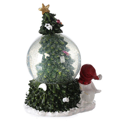Carrilhão de Natal árvore e boneco de neve 20x15x13,5 cm 3