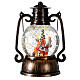 Lanterna LED Babbo Natale neve bronzo 25x20x16 cm s3