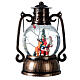 Lampion LED Święty Mikołaj śnieg, kolor brązu 25x20x16 cm s1