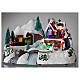 Aldeia natalina em miniatura comboio, rio, boneco de neve movimento, luzes, música 19x30x19 cm s2