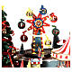 Villaggio natalizio con luci, albero di Natale, luna park, giostre 60x90x60 cm s5