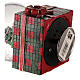 Christmas music box with Christmas tree and fawn 15x10x10 cm s6