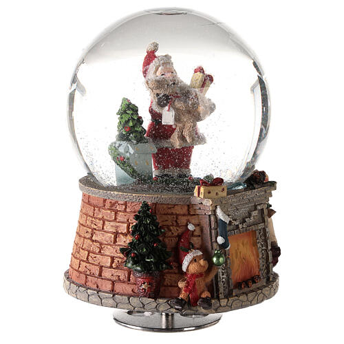 Christmas music box with Santa and gifts 15x10x10 cm 4