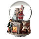 Musical Christmas snow globe Santa Claus gifts 15x10x10 cm s3