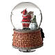 Musical Christmas snow globe Santa Claus gifts 15x10x10 cm s5