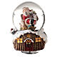 Musical Christmas snow globe Santa dogs gifts 15x10x10 s1