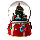 Christmas music box with decorated Christmas tree 15x10x10 cm s3