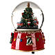 Christmas music box with decorated Christmas tree 15x10x10 cm s4