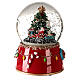 Musical snow globe with decorated Christmas tree 15x10x10 s2